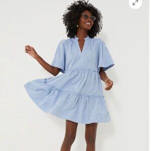 pale blue jacquard janie mini dress Tuckernuck | Dresses | Hyacinth House Tuckernuck Pale Blue Jacquard Janie  Mini Dress Xs Euc
